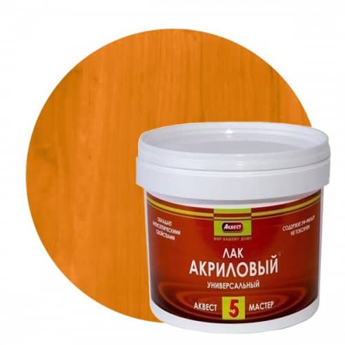 Купить Лак Аквест-5 акриловый полуглянцевый Орегон 1 кг по низкой цене