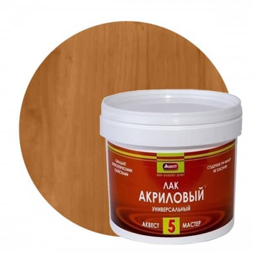 Купить Лак Аквест-5 акриловый полуглянцевый Орех 2 кг по низкой цене