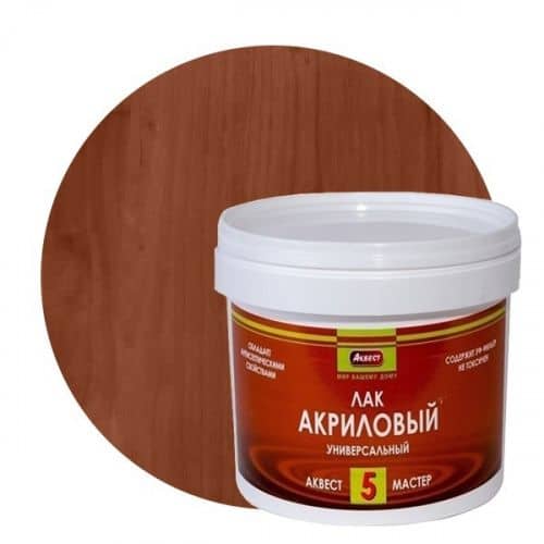 Купить Лак Аквест-5 акриловый полуглянцевый Палисандр 1 кг по низкой цене