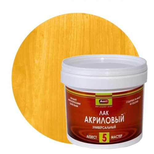 Купить Лак Аквест-5 акриловый полуглянцевый Сосна 2 кг по низкой цене