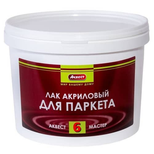 Купить Лак Аквест-6 акриловый для паркета полуглянцевый бесцветный 10 к по низкой цене
