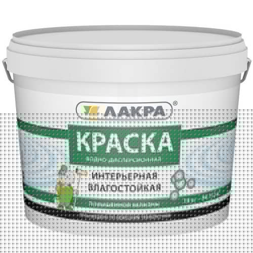 Купить Краска Лакра акриловая, интерьерная, влагостойкая, повышенной белизны белая 14 кг по низкой цене