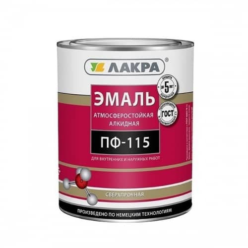 Купить Эмаль Лакра ПФ-115 белая матовая 1 кг по низкой цене