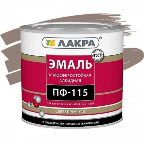 Купить Эмаль Лакра ПФ-115 кофе с молоком 2,8 кг по низкой цене