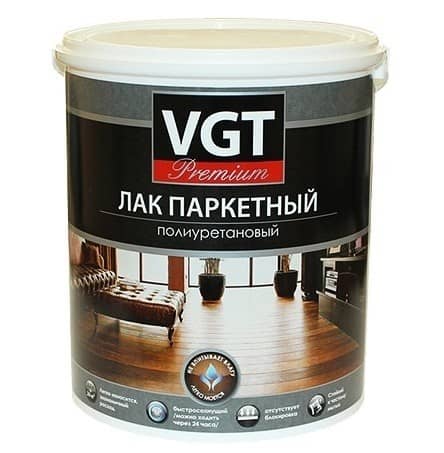 Купить Лак VGT Премиум полиуретановый паркетный матовый 0,9 л по низкой цене
