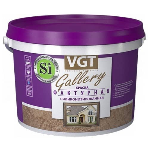 Купить Краска VGT фактурная силиконизированная 25 кг по низкой цене