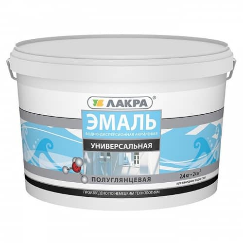 Купить Эмаль Лакра акриловая универсальная полуглянцевая 2,4 кг по низкой цене