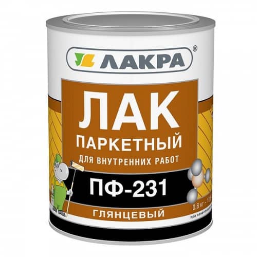 Купить Лак Лакра алкидный ПФ-231 паркетный глянцевый 0,8 кг по низкой цене