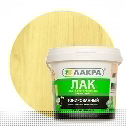 Купить Лак Лакра акриловый тонированный с УФ-фильтром бесцветный 0,9 кг по низкой цене