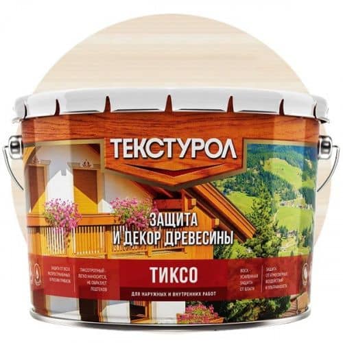 Купить Средство для защиты древесины Текстурол Тиксо белый 10 л по низкой цене
