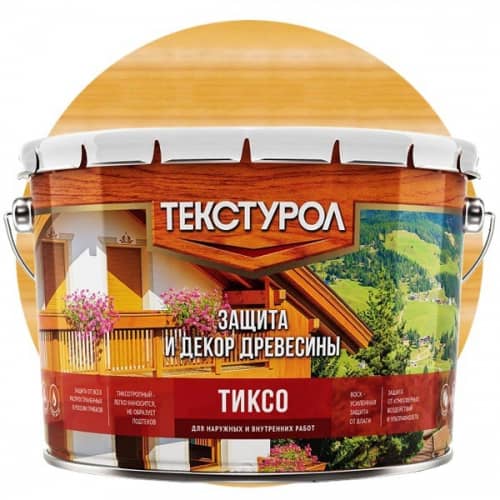 Купить Защитный состав Текстурол Тиксо для древесины Сосна 10 л по низкой цене
