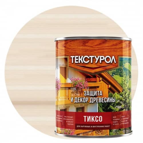 Купить Защитный состав Текстурол Тиксо для древесины белый 1 л по низкой цене