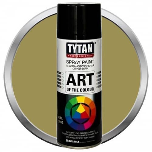 Купить Краска Tytan Professional Art of the colour акриловая, аэрозольная, золотая матовая 260M 400 мл по низкой цене