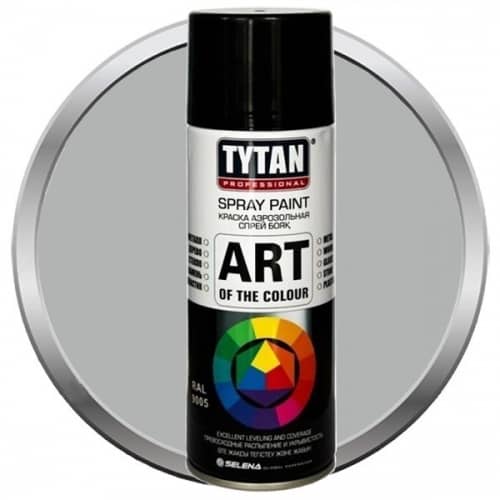 Купить Краска Tytan Professional Art of the colour акриловая, аэрозольная, металлик 9006 400 мл по низкой цене
