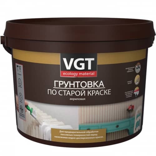 Купить Грунтовка VGT ВД-АК-0301 по старой краске 1 кг по низкой цене