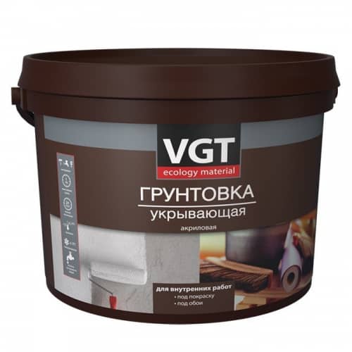 Купить Грунтовка VGT ВД-АК-0301 укрывающая для внутренних работ 3 кг по низкой цене