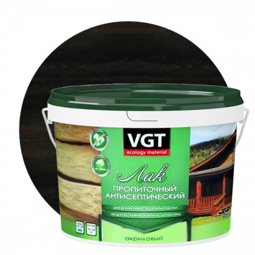 Купить Лак VGT пропиточный с антисептиком венге 2,2 кг по низкой цене