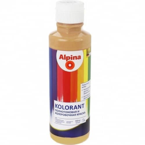 Купить Колер-краска Alpina Kolorant Ocker охра 0,5 л по низкой цене