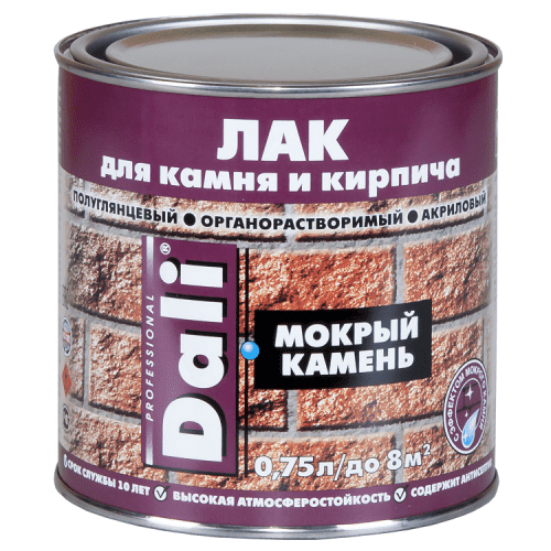 Купить Лак Dali Мокрый камень акриловый 0,75 л по низкой цене