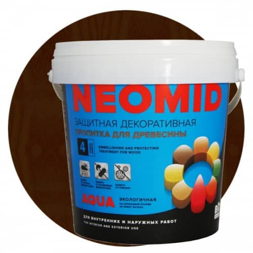 Купить Пропитка Neomid Bio Color Aqua для древесины Венге 0,9 л по низкой цене