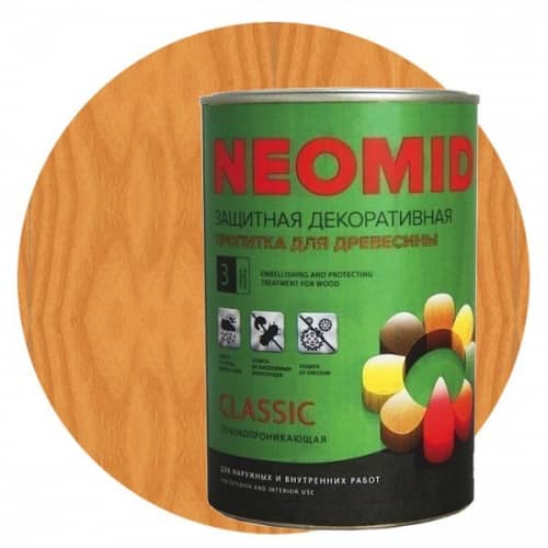 Купить Пропитка Neomid Bio Color Classic для древесины Калужница 0,9 л по низкой цене