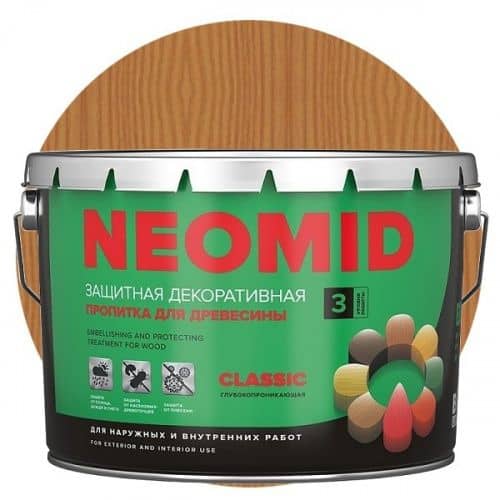 Купить Пропитка Neomid Bio Color Classic для древесины Орегон 9 л по низкой цене