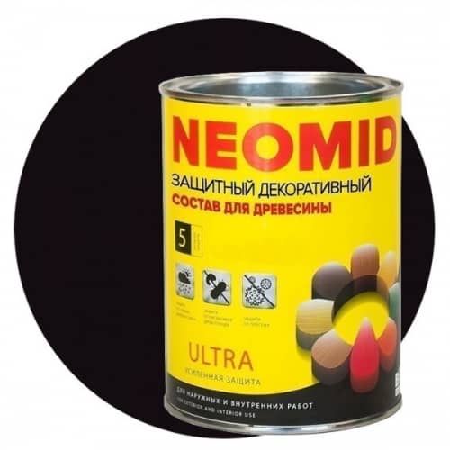 Купить Пропитка Neomid Bio Color Ultra для древесины Палисандр 0,9 л по низкой цене