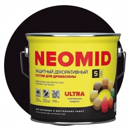 Купить Пропитка Neomid Bio Color Ultra для древесины Палисандр 2,7 л по низкой цене