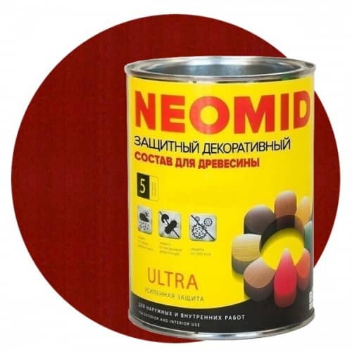 Купить Пропитка Neomid Bio Color Ultra для древесины Рябина 0,9 л по низкой цене