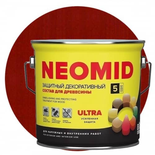 Купить Пропитка Neomid Bio Color Ultra для древесины Рябина 2,7 л по низкой цене