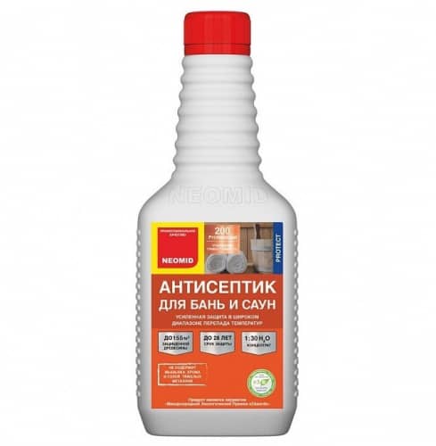 Купить Антисептик Neomid 200 для бань и саун 0,5 л по низкой цене