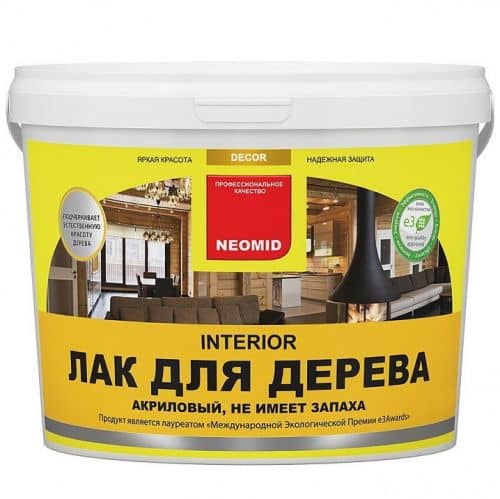 Купить Лак Neomid Interior акриловый для древесины 1 л по низкой цене