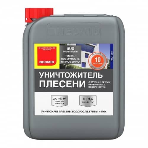 Купить Уничтожитель плесени Neomid 600 концентрат 10 л по низкой цене