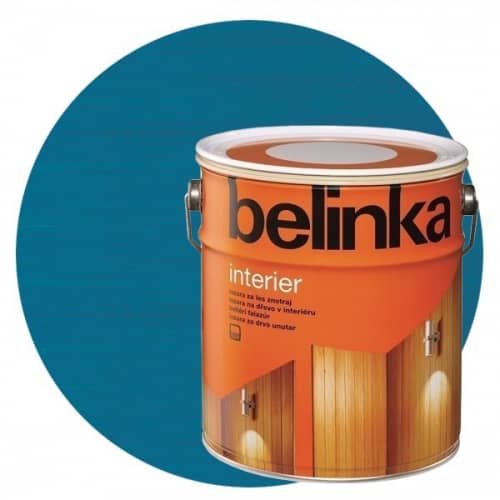 Купить Пропитка Belinka Interier № 72 для древесины Санториново-синий 2,5 л по низкой цене