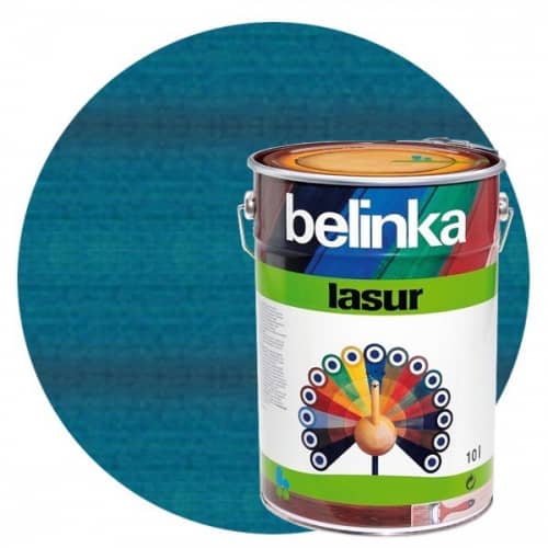Купить Пропитка Belinka Lasur № 20 для древесины голубая 10 л по низкой цене