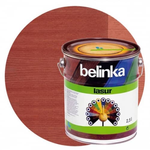 Купить Пропитка Belinka Lasur № 18 для древесины красная 2,5 л по низкой цене