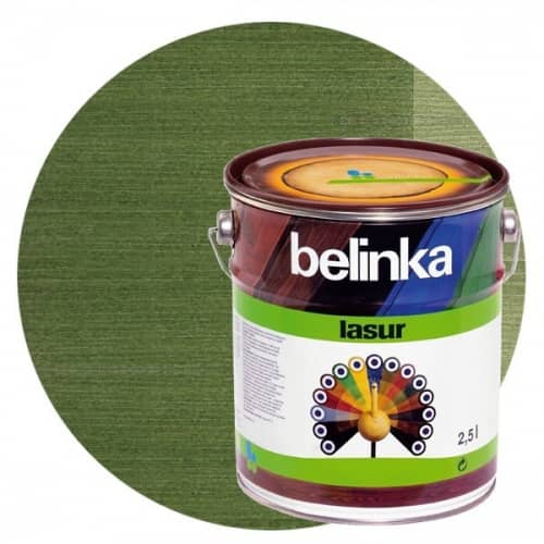 Купить Пропитка Belinka Lasur № 19 для древесины зеленая 2,5 л по низкой цене