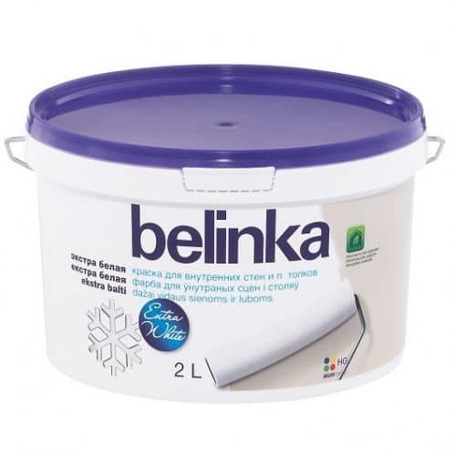 Купить Краска Belinka для стен и потолков ослепительно белая 2 л по низкой цене