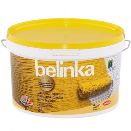 Купить Краска Belinka В1 cилоксановая фасадная матовая 2 л по низкой цене