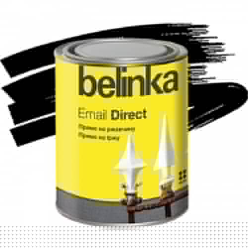 Купить Эмаль Belinka Email Direct антикоррозионная по ржавчине черная 2,5 л по низкой цене