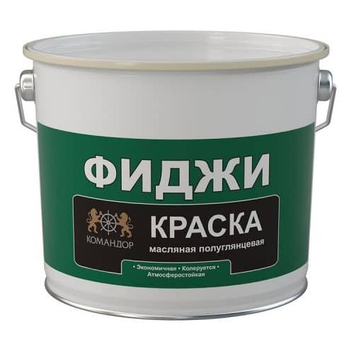Купить Краска Командор Фиджи РМ1 масляно-алкидная 9 л по низкой цене