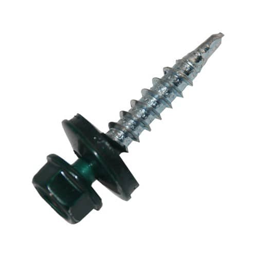 Купить Саморез кровельный зеленый RAL 6005 4,8x29 мм 250 шт по низкой цене