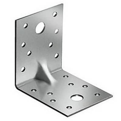 Купить Уголок крепежный усиленный Хортъ Kuu 70х70х55 мм по низкой цене