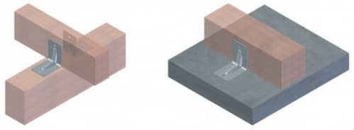 Купить Уголок крепежный усиленный Хортъ Kuu 70х70х55 мм по низкой цене