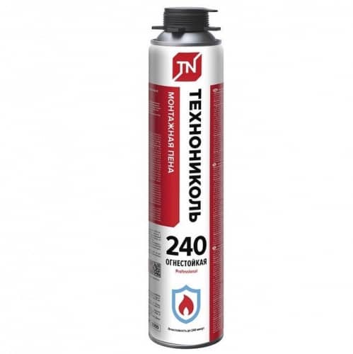 Купить Пена Технониколь 240 Professional монтажная огнестойкая 980 г по низкой цене