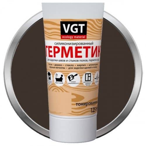 Купить Герметик VGT силиконизированный венге 0,16 л по низкой цене