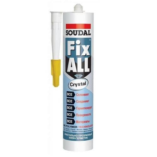 Купить Клей-герметик Soudal Fix All Crystal прозрачный 290 мл по низкой цене