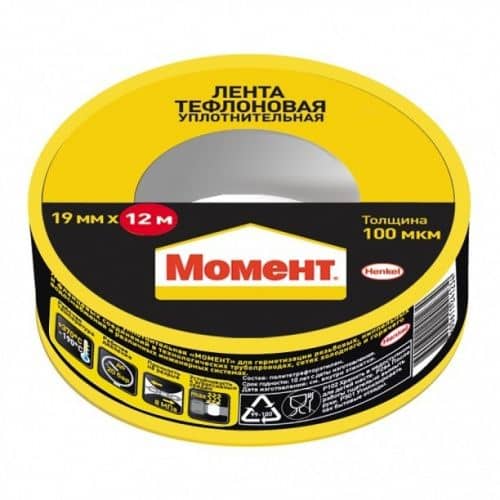 Купить Лента Момент уплотнительная тефлоновая 12 м по низкой цене