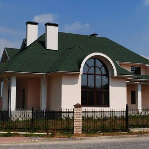 Купить Черепица гибкая Технониколь Shinglas Классик Кадриль Нефрит по низкой цене