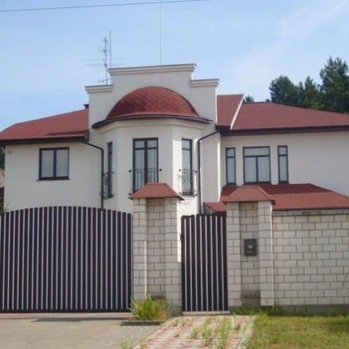 Купить Черепица гибкая Технониколь Shinglas Классик Кадриль Турмалин по низкой цене